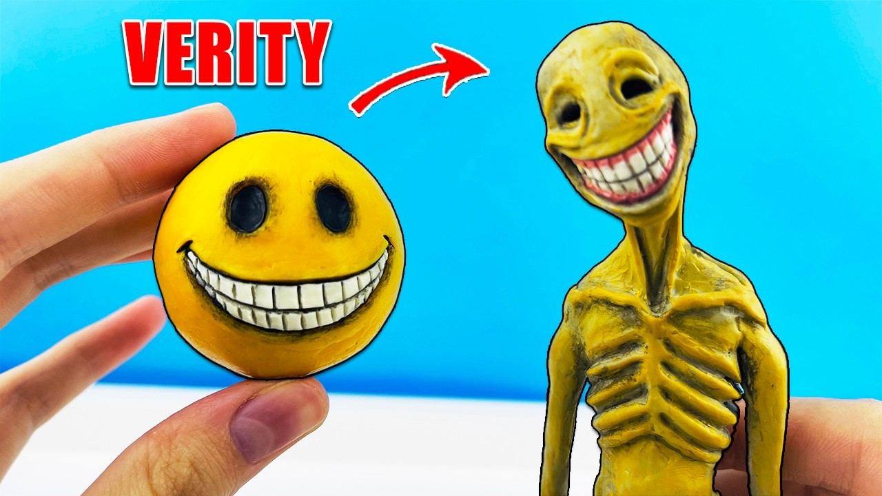 Making Monster Verity (Minecraft) with Clay | DIY character Tutorial background