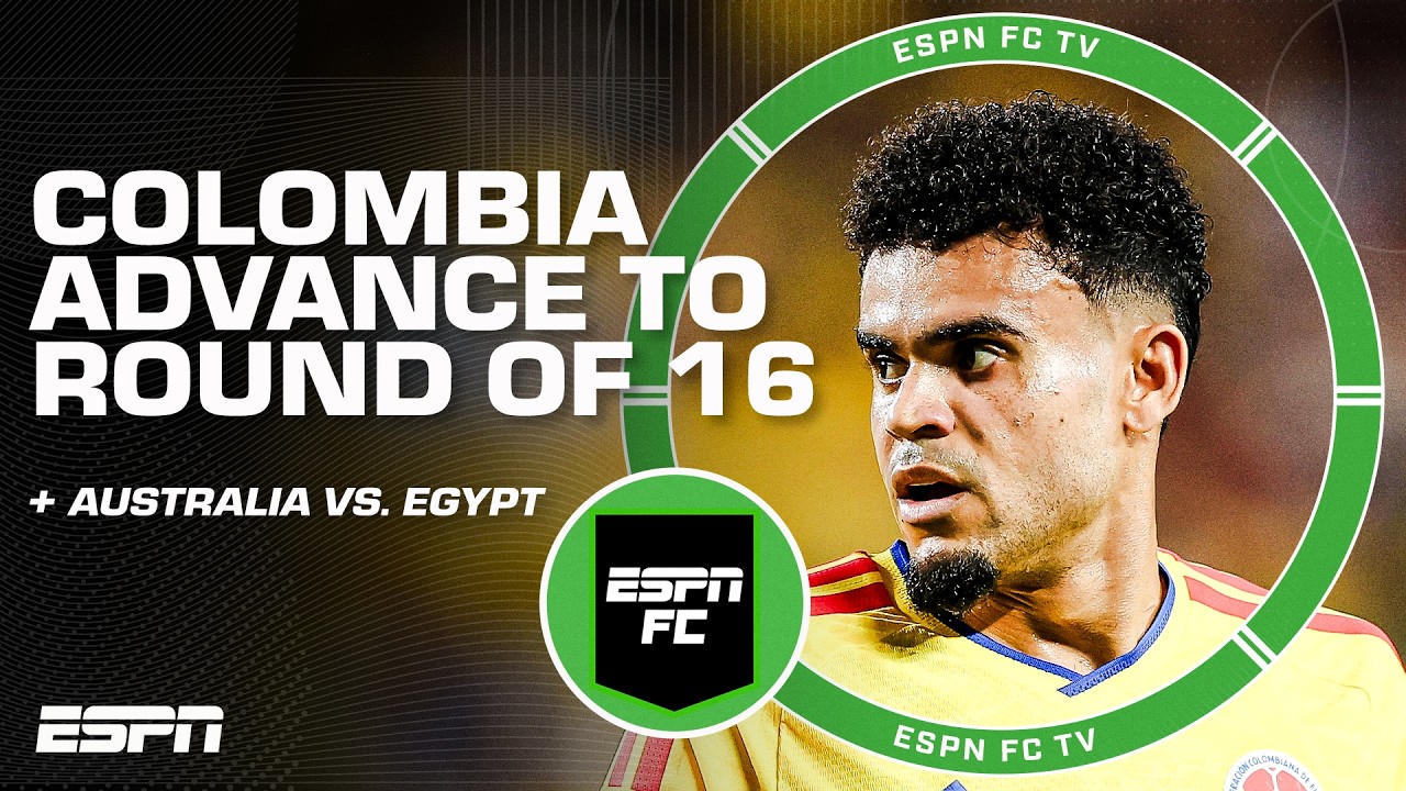 Colombia defeat Ghana to advance to the Round of 16 đ„ + Egypt vs. Australia reaction | ESPN FC background