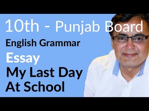 Punjab Board 10th Punjab Board Grammar Ch. 3 Essay Writing background