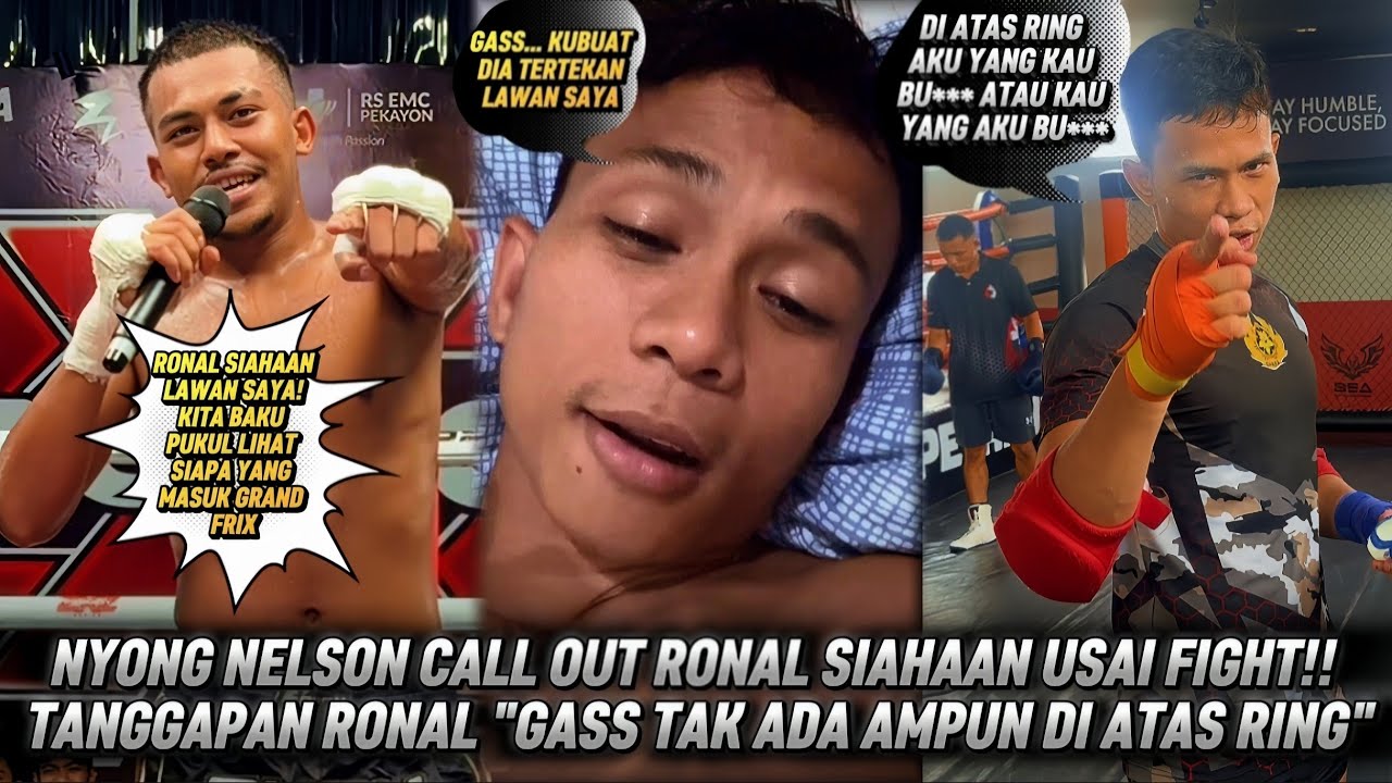 NYONG NELSON CALL OUT RONAL SIAHAAN PEREBUTAN GRAND FRIX ! RONAL BERIKAN TANGGAPAN SIAP LAWAN NELSON background