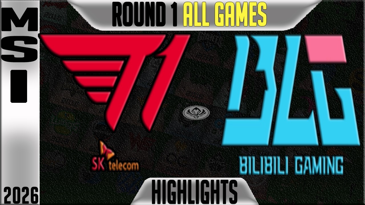 T1 vs BLG Highlights ALL GAMES | MSI 2026 Day 2 | T1 vs Bilibili Gaming background