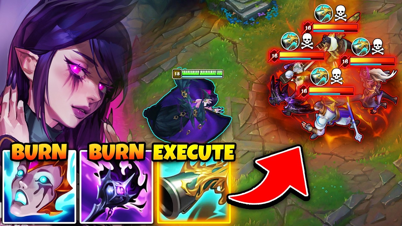 Morgana but I execute your entire team with one ability (POOLS OF DEATH) background