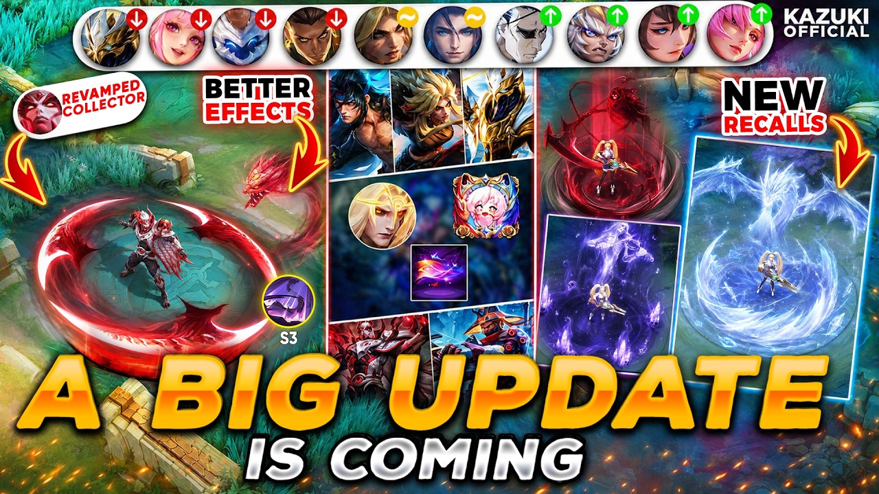 BIG UPDATE: 4 SKIN REVAMPS | NEW RECALLS | NEW ASSTES | REVAMP HEROES & MANY MORE background