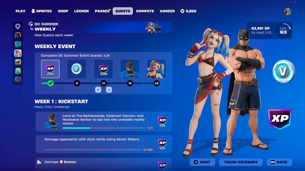 FREE DC SUMMER REWARDS UPDATED..!! NEW FORTNITE SUMMER EVENT THIS YEAR!! background