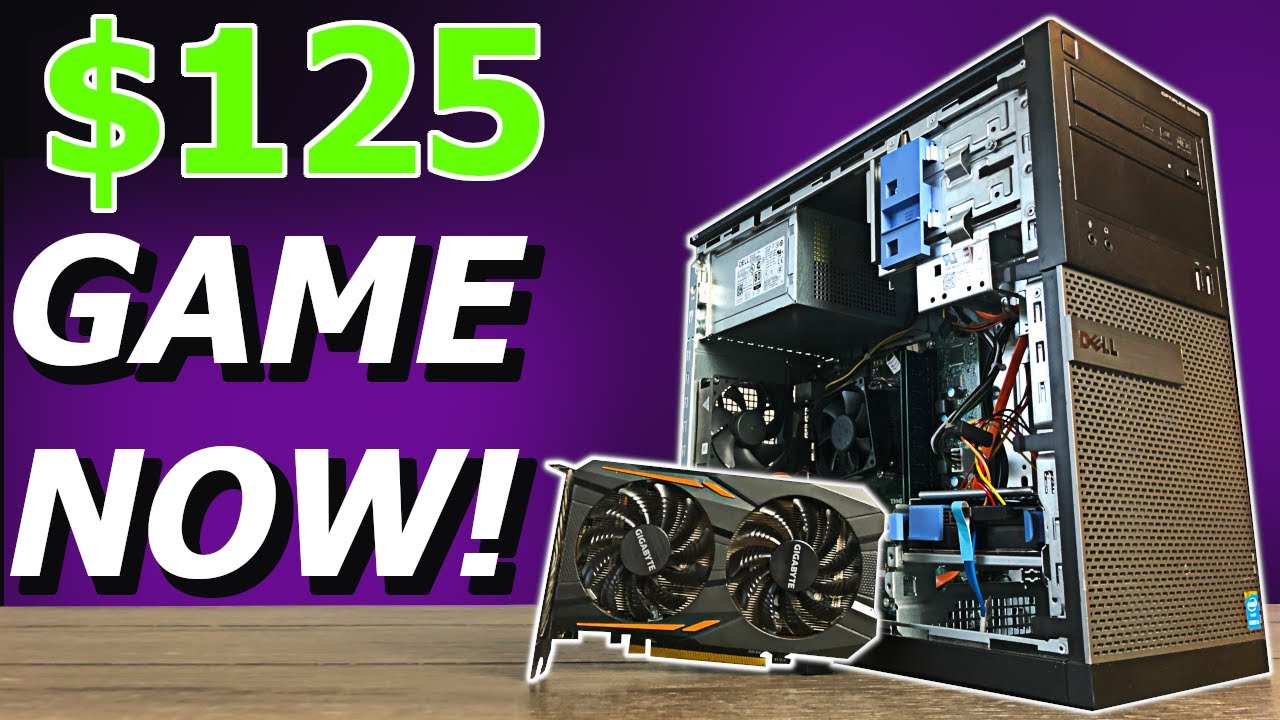 $125 Gaming PC That You CAN Build to Game NOW!! Dell Optiplex 3020 w/ RX 560 + Benchmarks backdrop