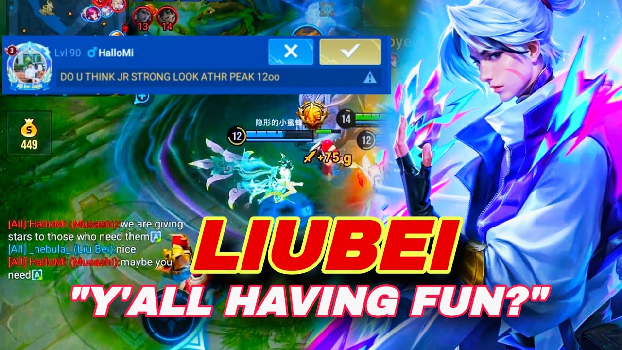 Invaded Musashi Until He Started Typing đ | Honor of Kings Liubei background