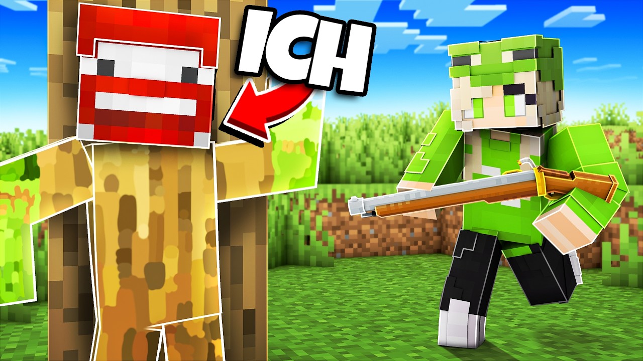 ICH MALE MEIN VERSTECK in MINECRAFT MALEN UND VERSTECKEN SPECIAL background
