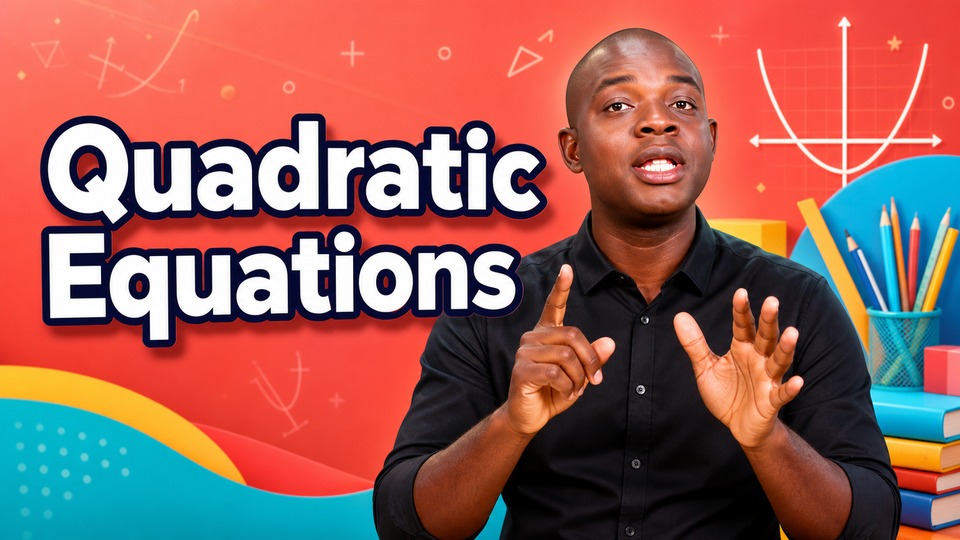 Quadratic Equations - Test Prep - 14 - WASSCE Type Questions 2 backdrop