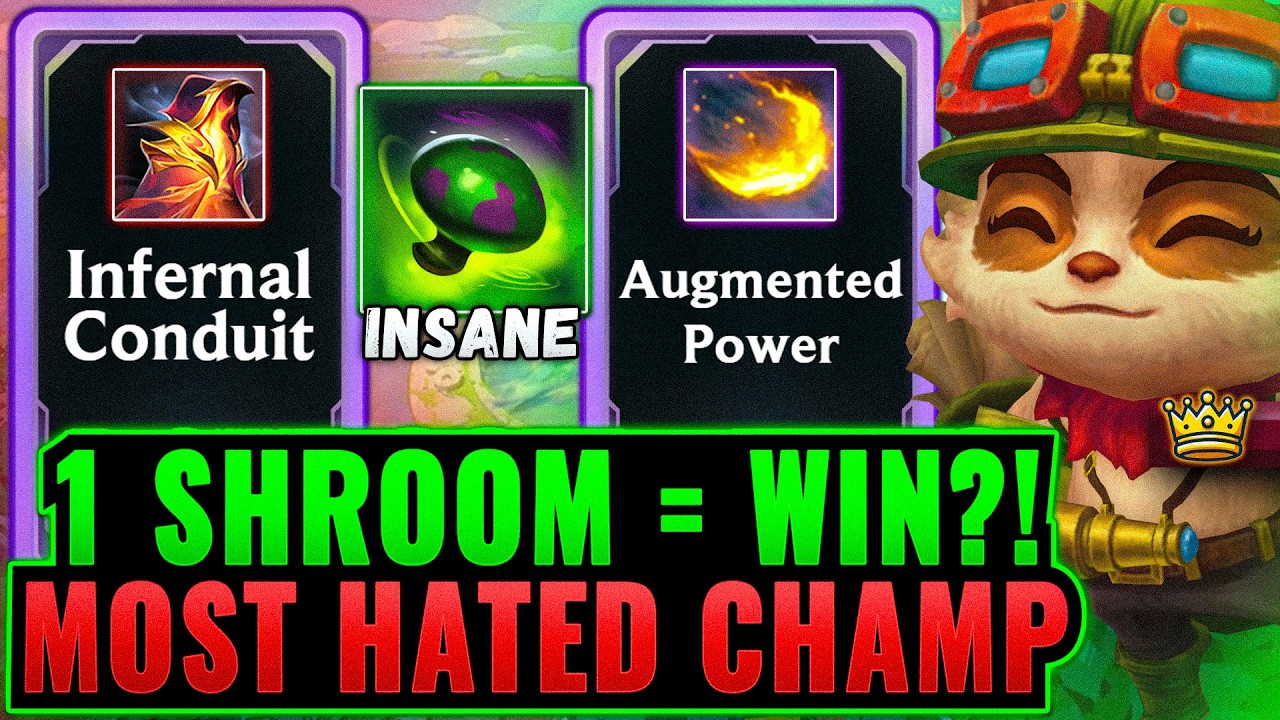 Infernal Conduit Teemo: Augmented Power Build- 1 Shroom = Win | League Arena Gameplay background