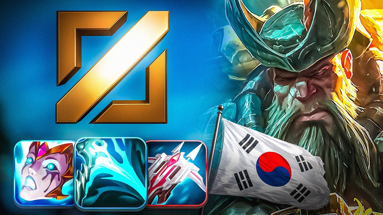 KOREAN CHALLENGER WASN'T READY FOR THIS GANGPLANK MID BUILD background