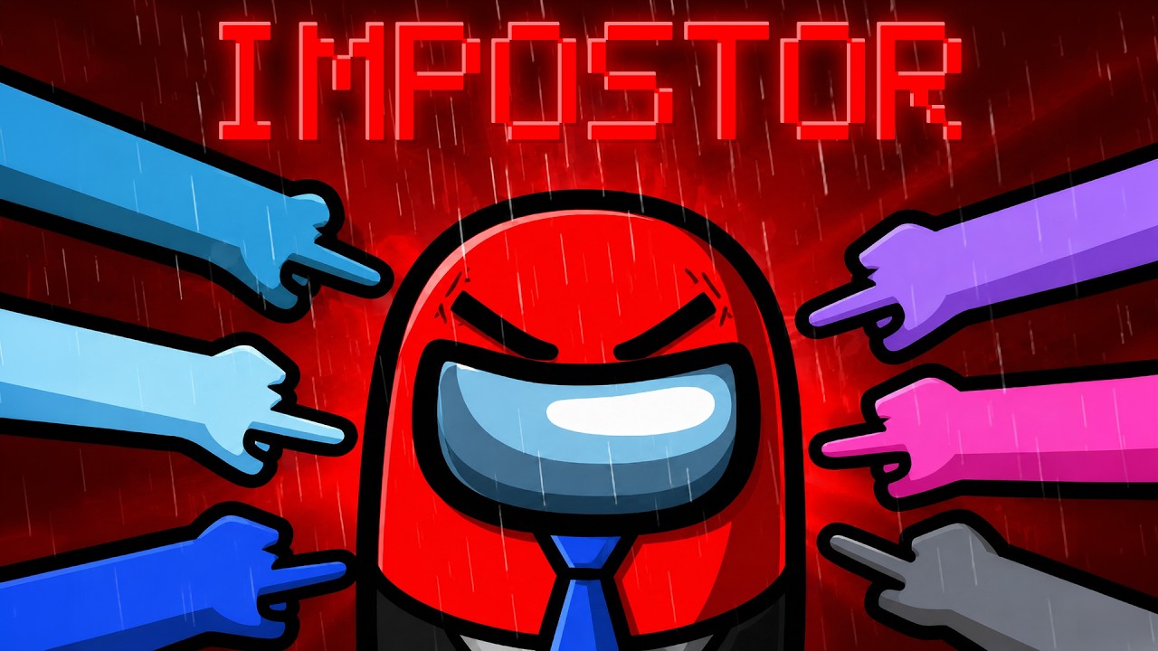 IMPOSTOR INSANE pe AMONG US! CASTIG! background