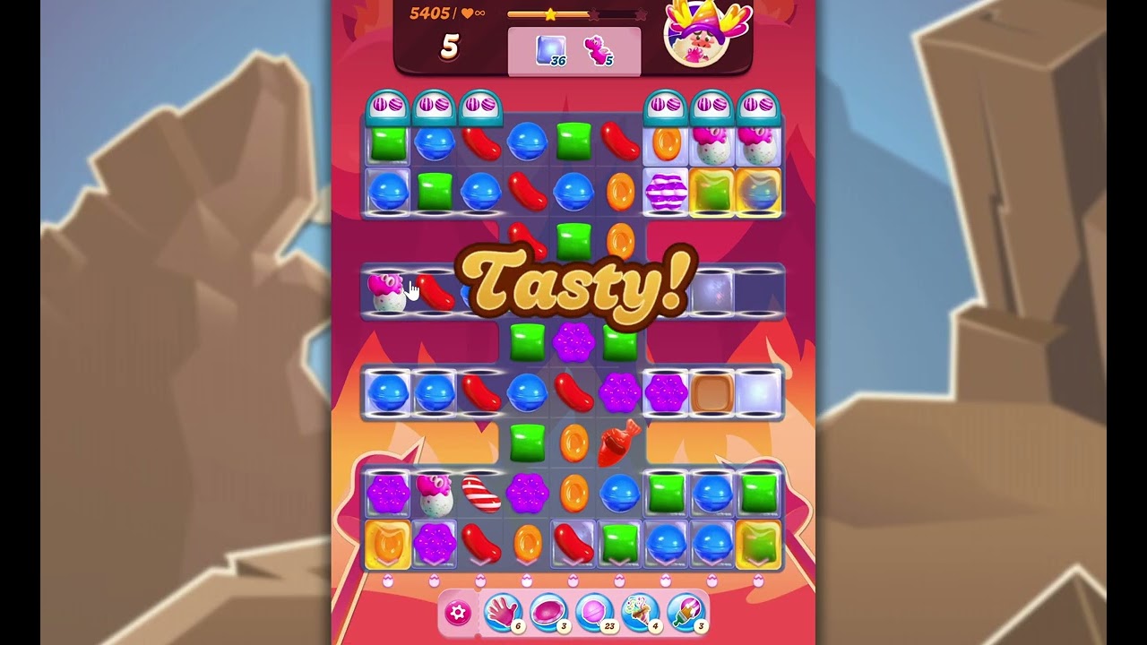 Candy Crush Saga LEVEL 5405 NO BOOSTERS (new version)🐟☑️ background