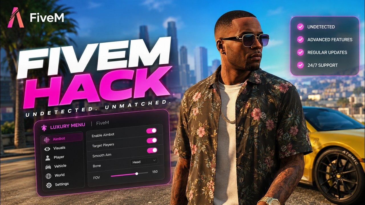 FiveM Cheat - I Became The MOST POWERFUL Player In Every RP Server! background