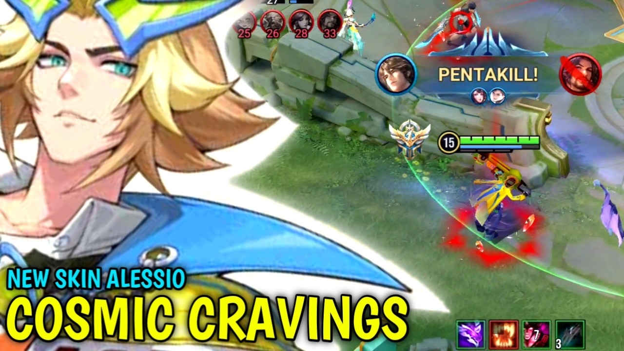 Honor Of Kings : New Skin Alessio Cosmic Gravings | Alessio Pro Gameplay - HOK background