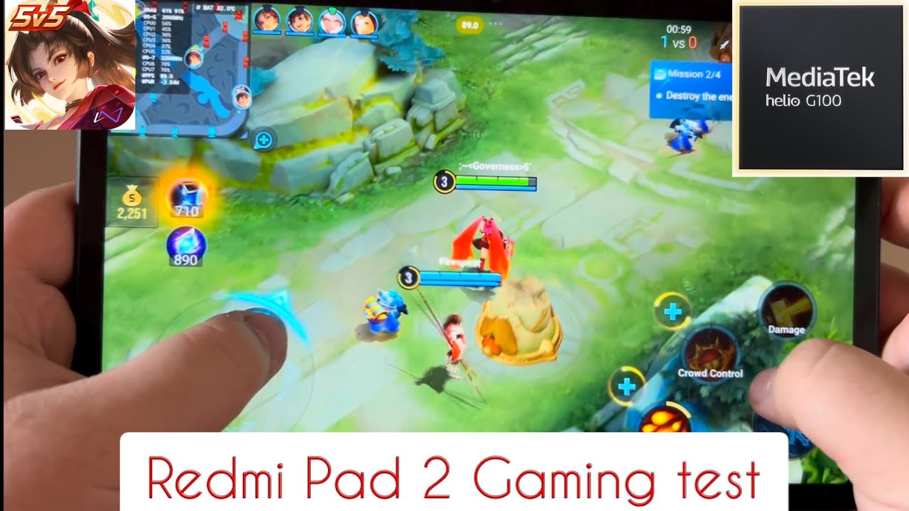 Redmi Pad 2 Gaming test | Honor of Kings