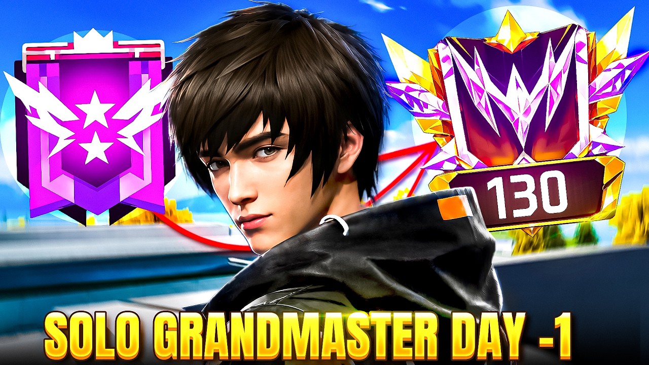 Solo Grandmaster Rank Pushing Day-1 | Best Character Combination For Solo Rank Push | New Season 52 background