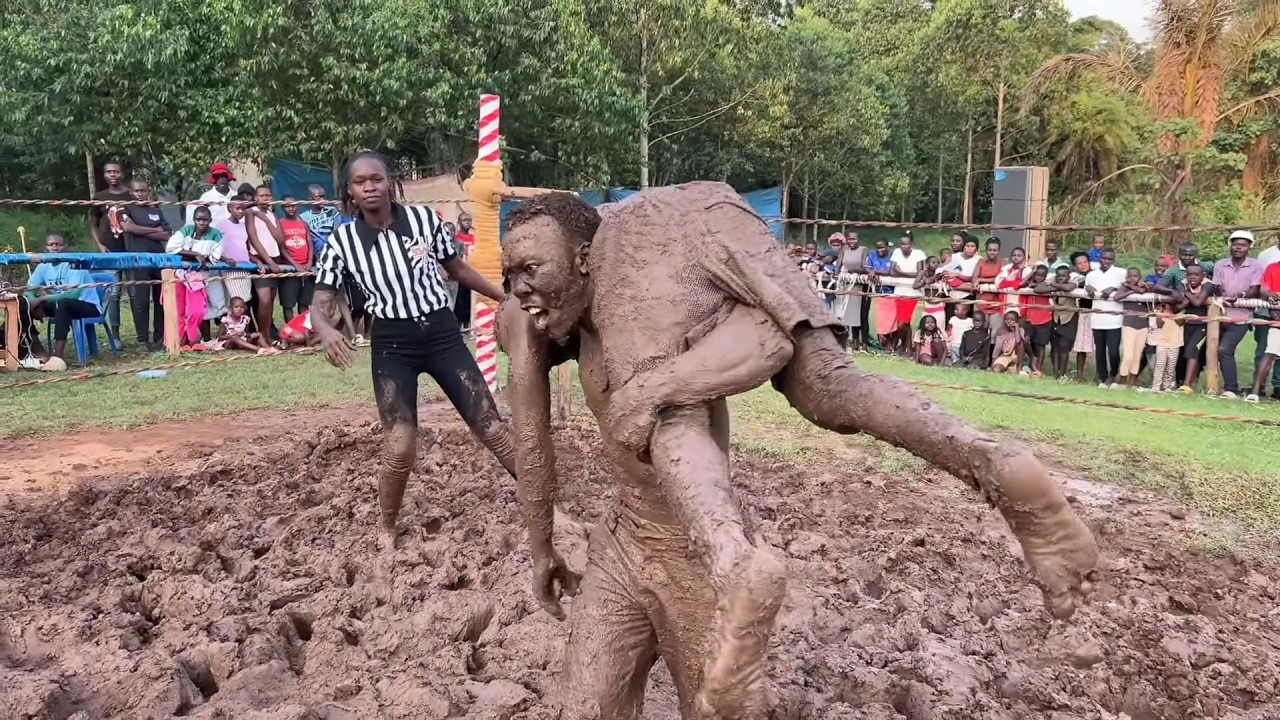 Very Intense Dirty Mud Wrestling background