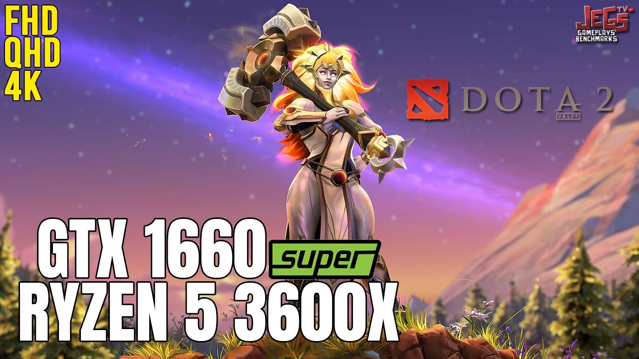 Dota 2 | Ryzen 5 3600x + GTX 1660 Super | 1080p, 1440p, 2160p benchmarks! background