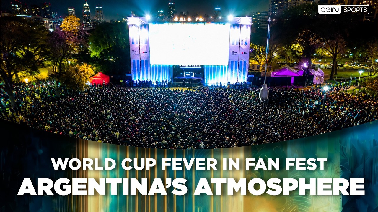 Inside Argentina's World Cup Fan Fest Atmosphere in the match vs Cape Verde | beIN SPORTS USA background