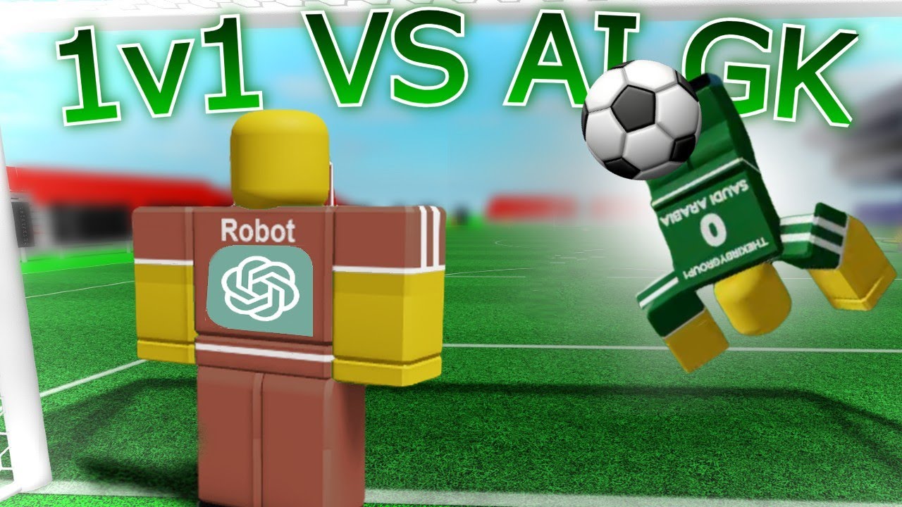 1v1'ing the AI GOALKEEPER | Touch Football / Soccer Roblox (Parody) backdrop