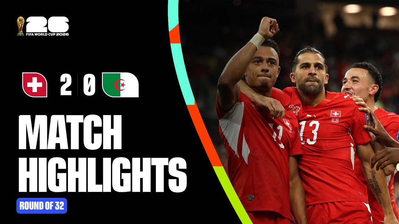 Highlights | Switzerland 2-0 Algeria | FIFA World Cup 2026™ background