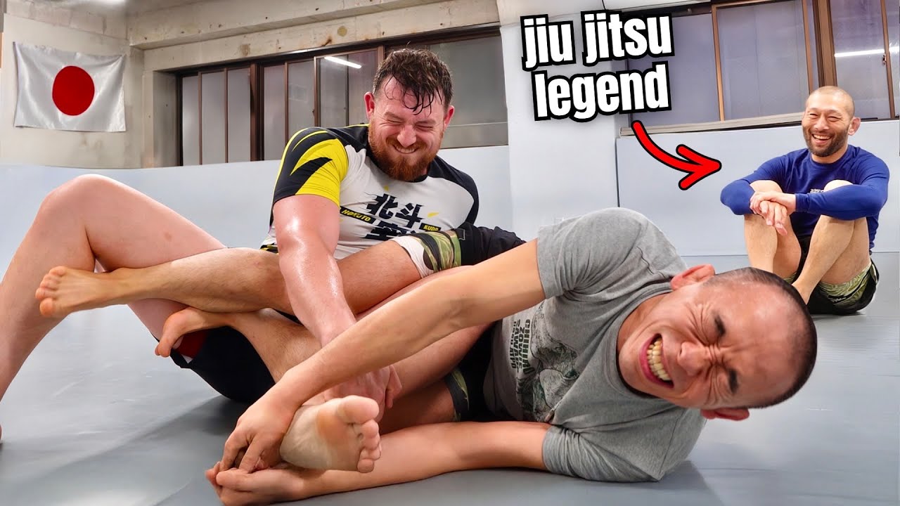 I tried jiu jitsu in japan background