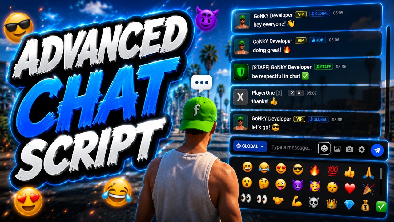 FiveM Chat Script ЁЯТм Ultimate Chat Replacement | Mentions, +20 Themes, GIFs & MORE (ESX/QB/QBox) background