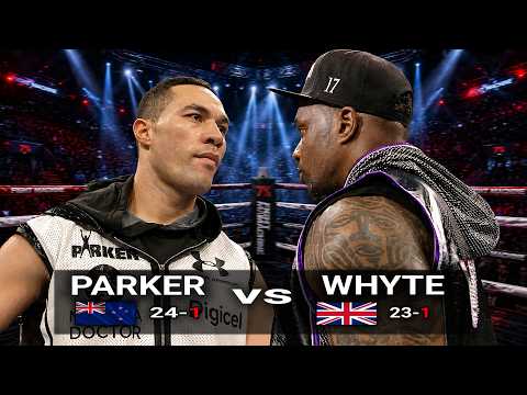 Dillian Whyte (England) vs Joseph Parker (New Zealand) | Boxing Fight Highlights HD background
