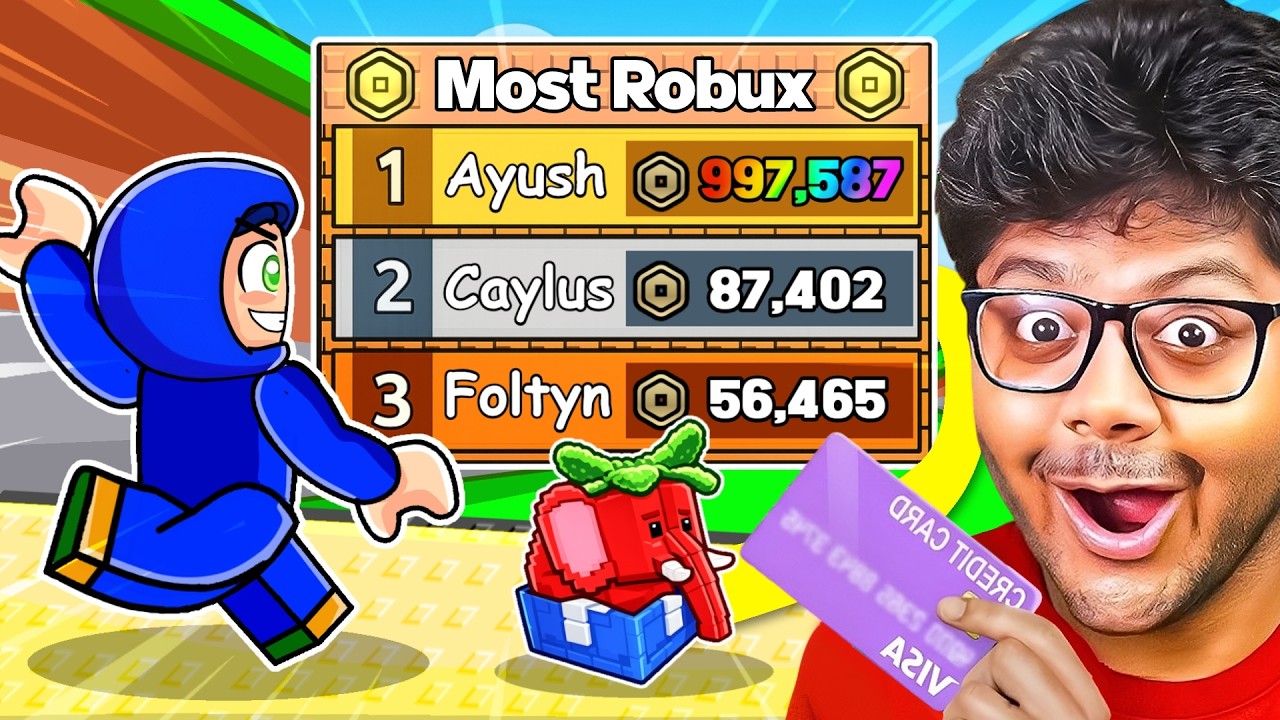 I Spend $997,587 Robux in Kick a Lucky Block to buy BRAINROTS and BATTLEPASS 🤑 background