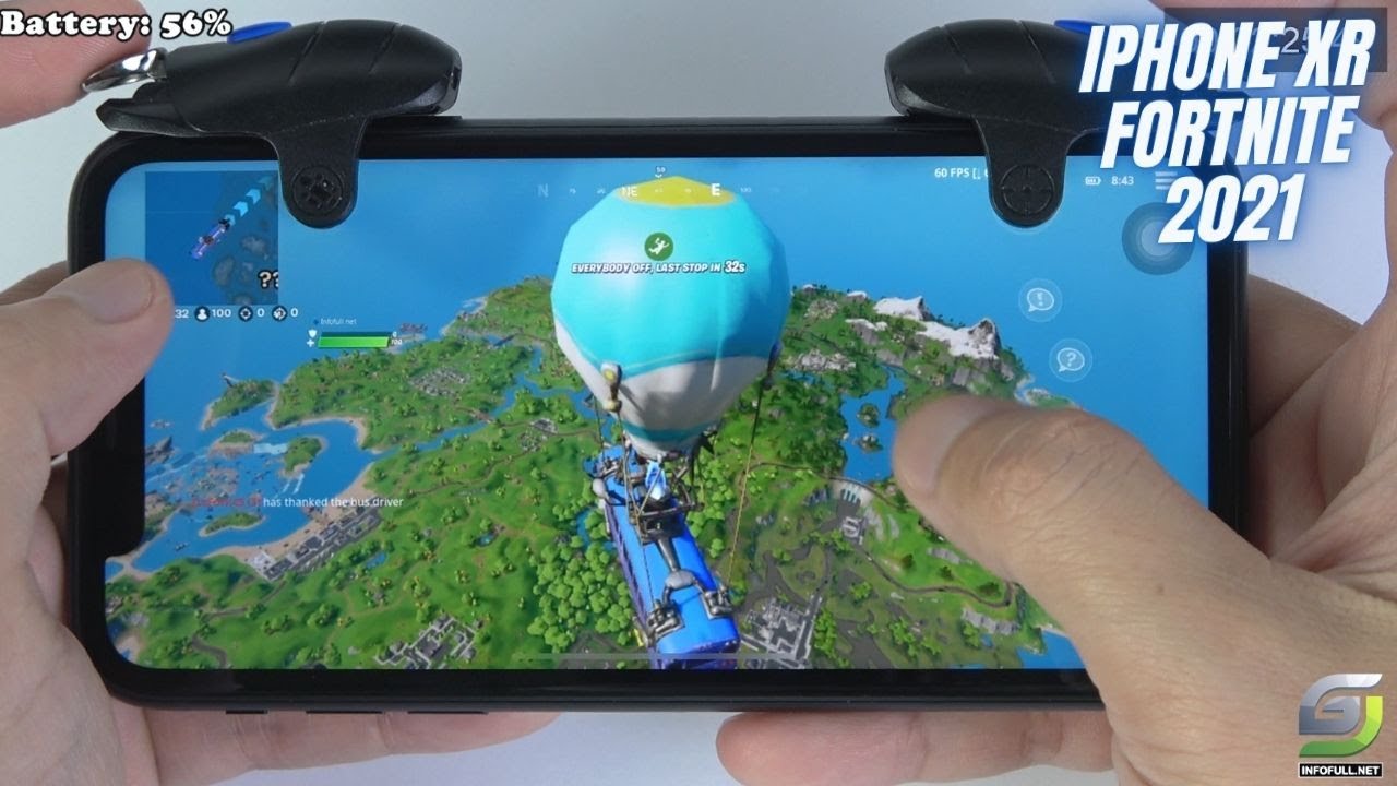 iPhone XR Fortnite Gameplay 2021 background