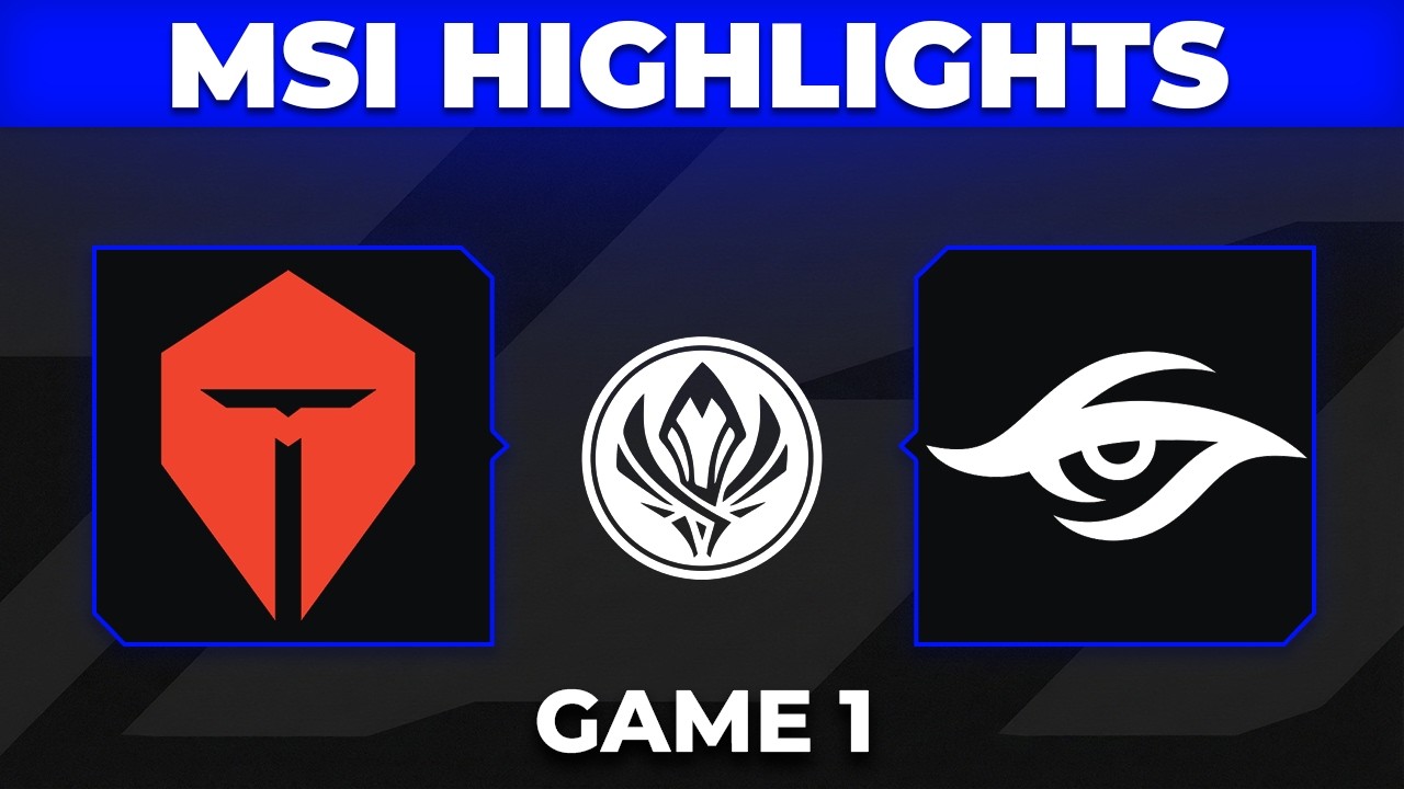 TES vs TSW Game 1 Highlights | MSI 2026 Bracket Stage | Top Esports vs Team Secret Whales background
