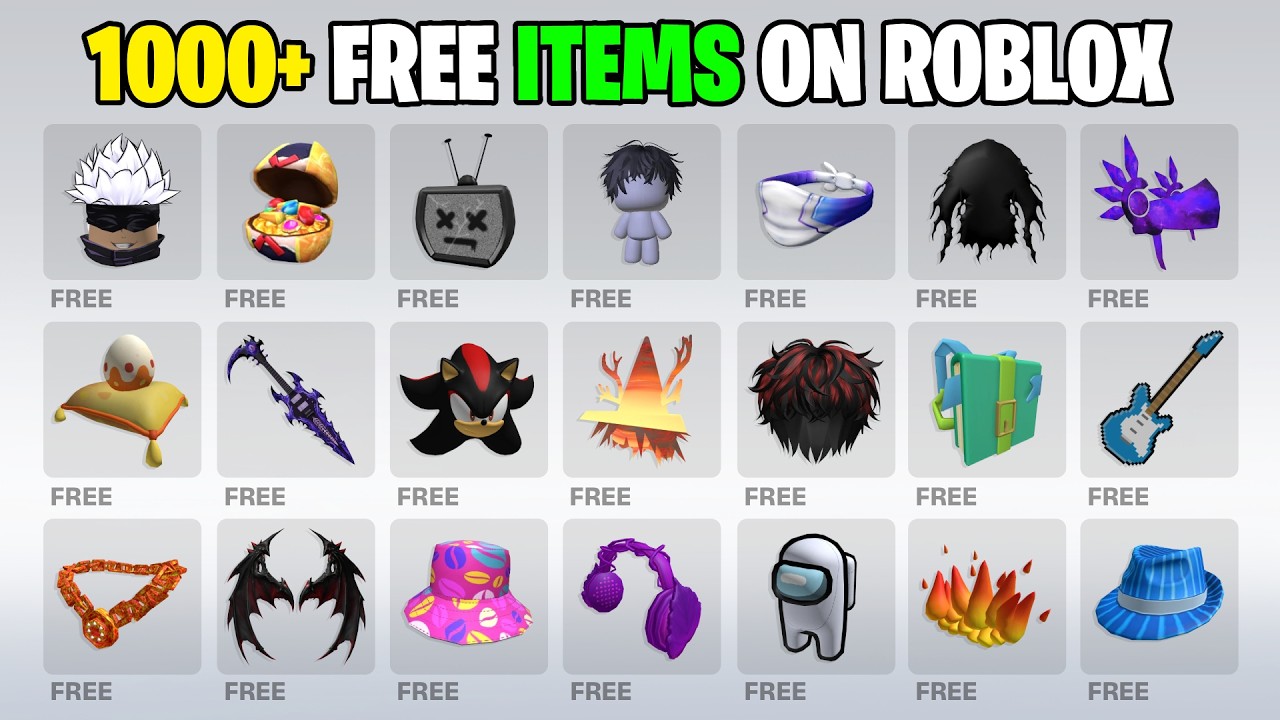 1000+ FREE ROBLOX ITEMS COMPILATION 2026 ЁЯФе GET THEM NOW background