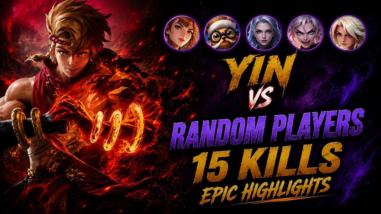đ„ YIN vs RANDOM PLAYERS đ | 15 KILLS DOMINATION! | EPIC HIGHLIGHTS background