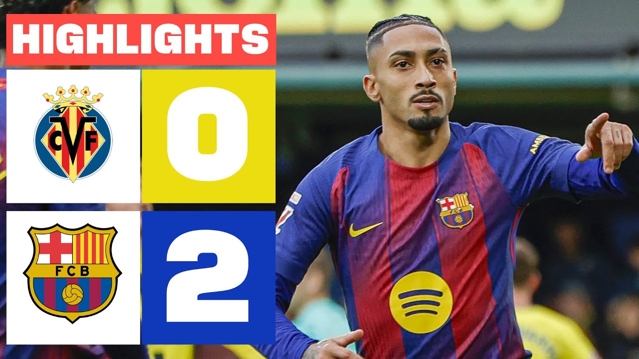 VILLARREAL CF 0 - 2 FC BARCELONA | RESUMEN LALIGA EA SPORTS background