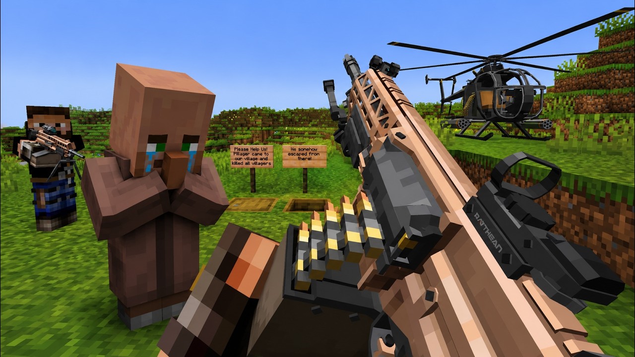 Villagers BEGGED Us to Rescue Their Family from the Pillagers… So We Started a WAR! 🔥 background