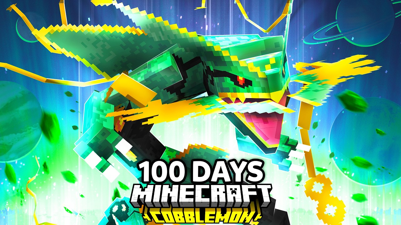 I Spent 100 Days as MEGA LEGENDARY TRAINER Pokémon Minecraft VS. my Rival! (Duos Cobblemon) background