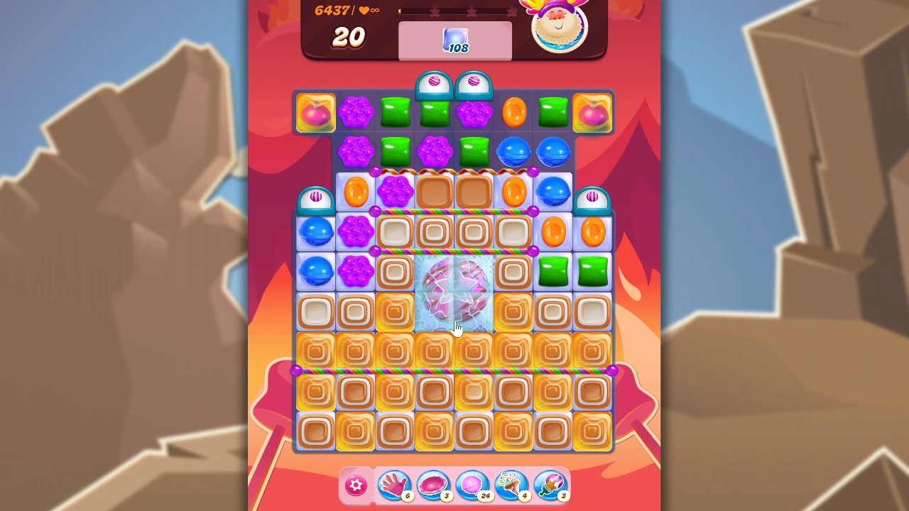 Candy Crush Saga LEVEL 6437 NO BOOSTERS (new version)🐟☑️ background