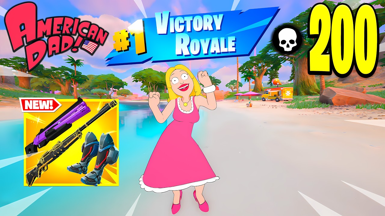 200 Elimination "Zero Build" Francine Smith Gameplay Wins (Fortnite Chapter 7 Season 3 New Season!) background