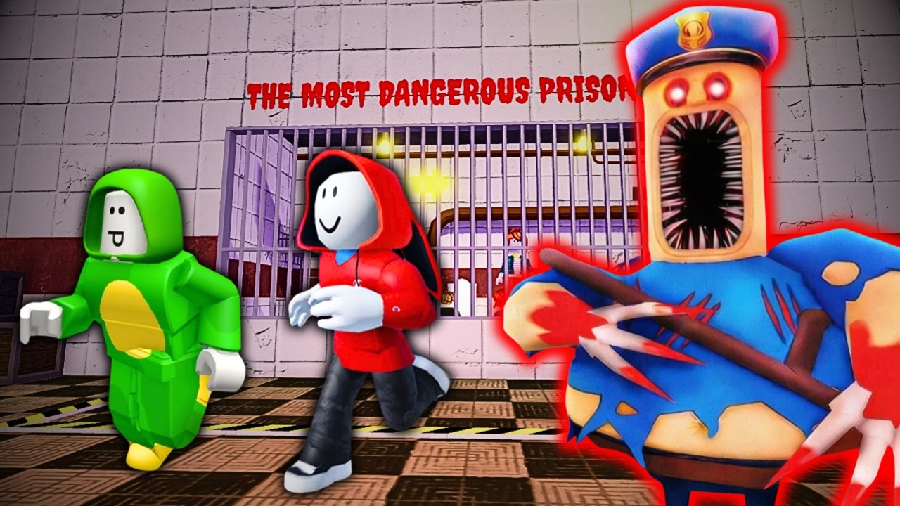 WE GOT TRAPPED IN BARRY.EXE PRISON! | Maizen Roblox background