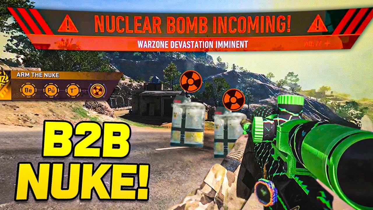 Winning BACK TO BACK Nukes in Warzone! background