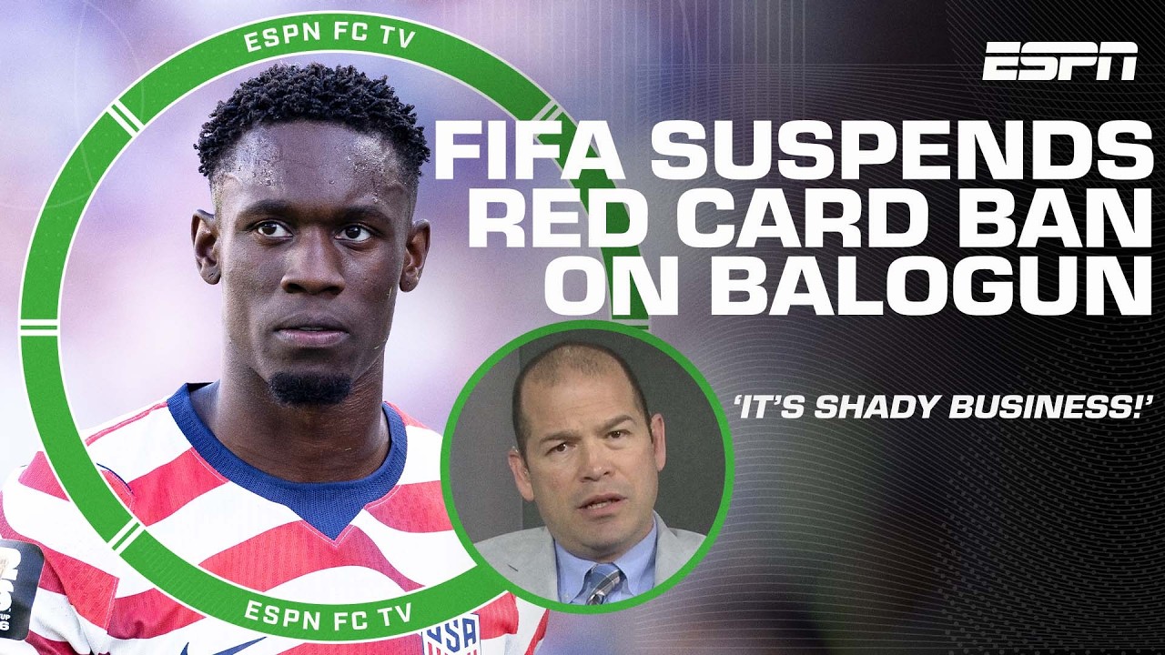 'SHADY BUSINESS!' - Alejandro Moreno on FIFA allowing Balogun to play vs. Belgium | ESPN FC background