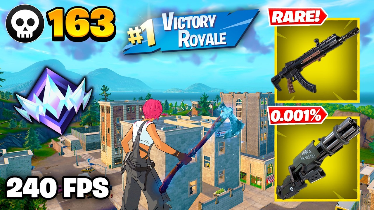 163 Elimination "RANKED RELOAD" Gameplay Wins (Fortnite Chapter 7 Keyboard & Mouse) background