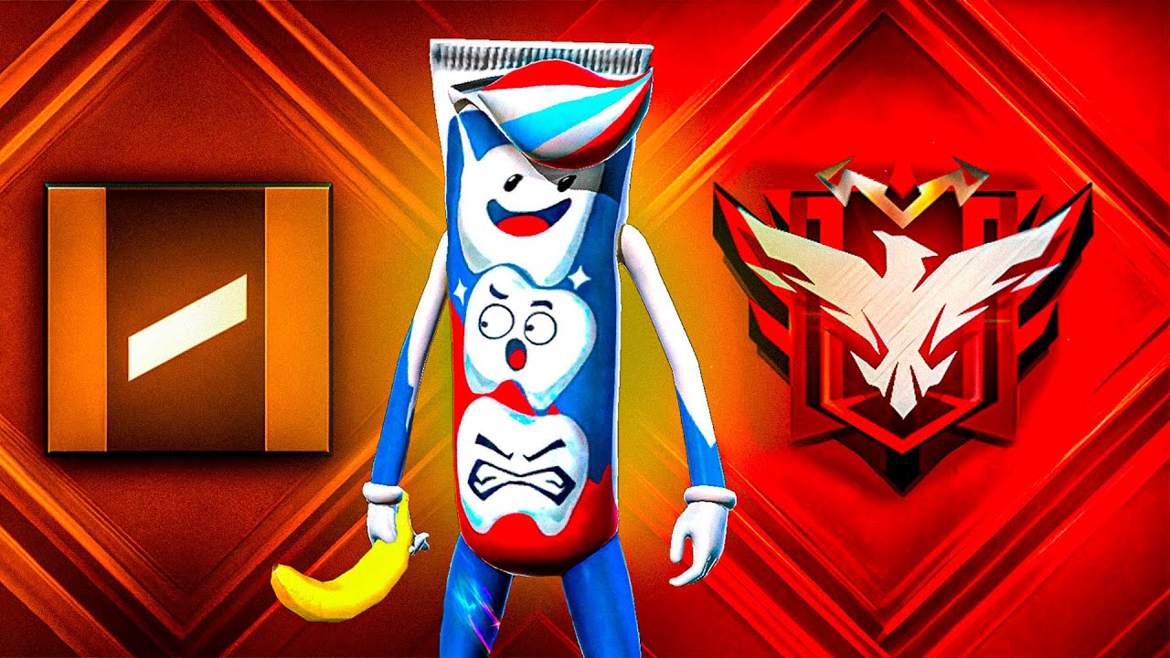 peguei MESTRE na RANQUEADA SOLO com a SKIN mais ENGRAÇADA do FREEFIRE 🤣 background