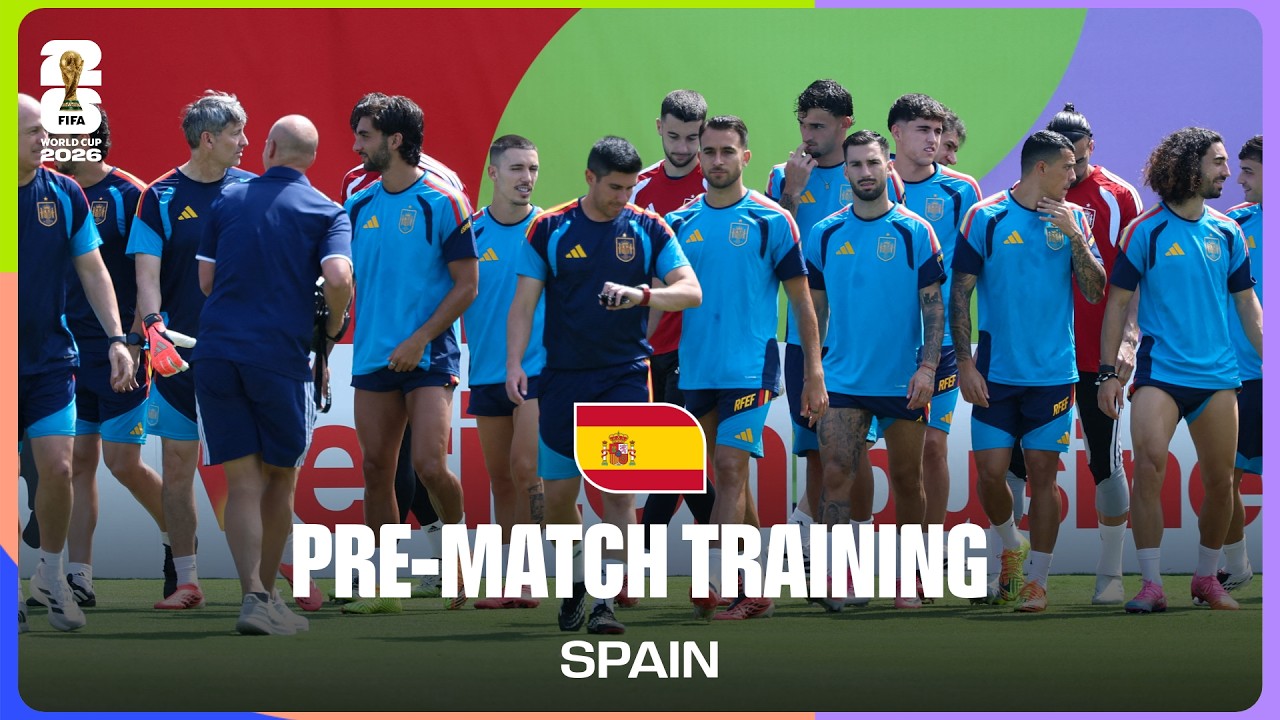 Spain Train Before Portugal | FIFA World Cup 2026™ background