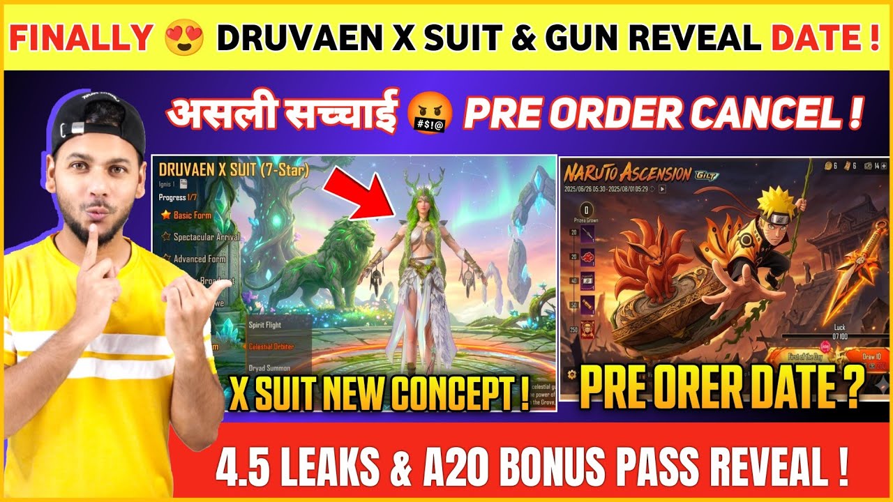 URGENT 🔴 PRE ORDER CANCEL ? | A20 Bonus Pass | Next X Suit Bgmi | Bgmi 4.5 Update | Ultimate Set background