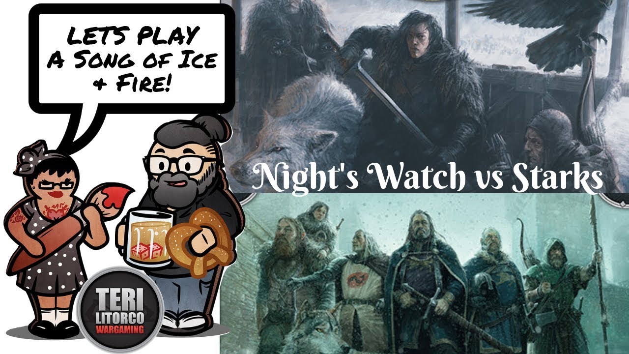 Night's Watch vs. Starks - Let's Play A Song of Ice & Fire Miniatures Game! (Game of Thrones) background