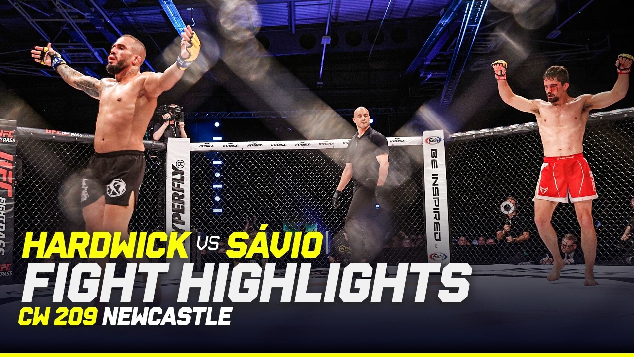 SPLIT DECISION 😮 👀 | George Hardwick vs. Nicolas Sávio | CW 209 Newcastle Fight Highlights background