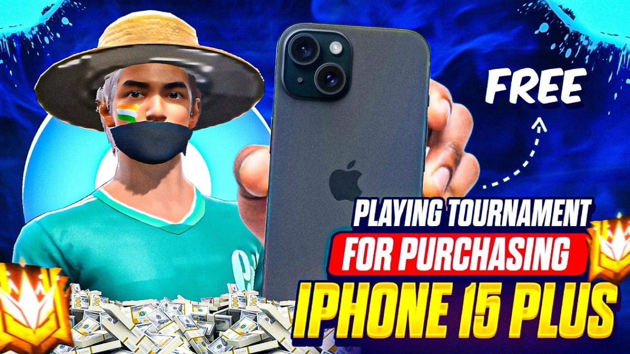 Buying My Dream iPhone 15 Plus📱| By Playing Free Fire Solo Tournaments🔥Gaming Phone 🎮 | ffxanijatin backdrop