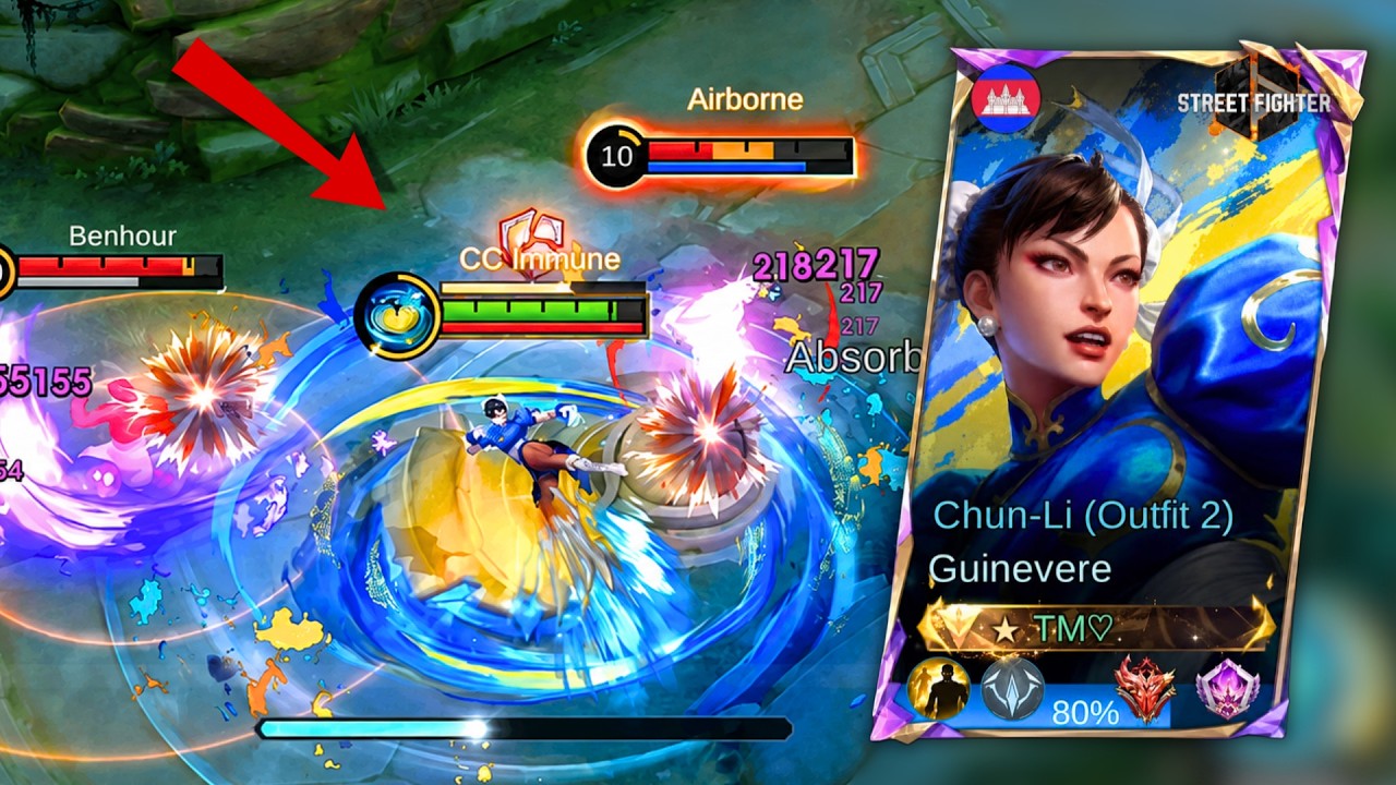 Guinevere Chun-Li Flicker Combo Gameplay !! background