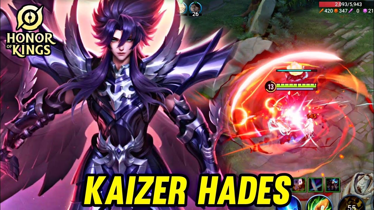 HOK : KAIZER HADES GAMEPLAY | IN CLASH LANE - HONOR OF KINGS background